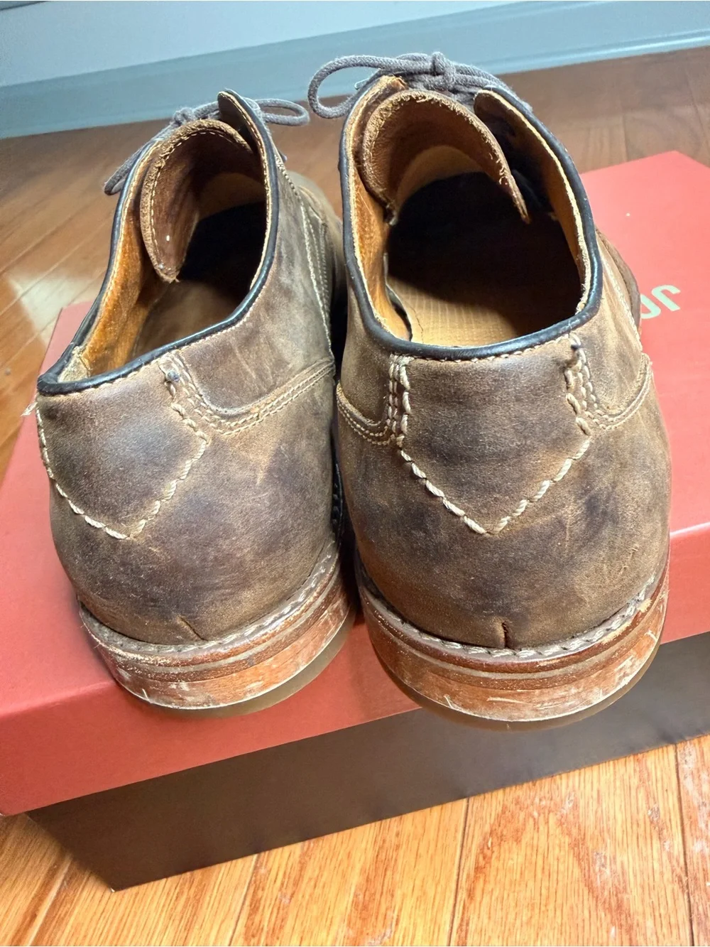 Johnston & Murphy Brown Leather Derby Oxfords